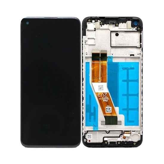 Touch+Display with Frame Samsung Galaxy A11/A115 6.4'' Small Glass Black Touch+Display with Frame Samsung Galaxy A11/A115 6.4'' Small Glass Black
